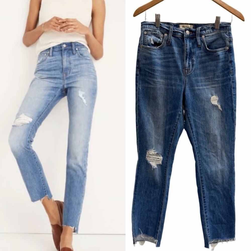 MADEWELL The High Rise Slim Boy Jean Size 25